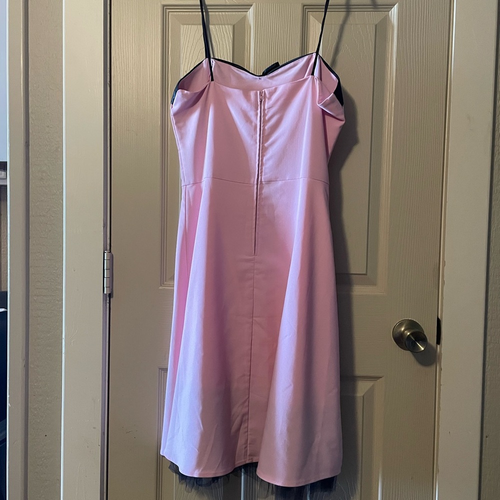 Pink Spaghetti Strap Dress